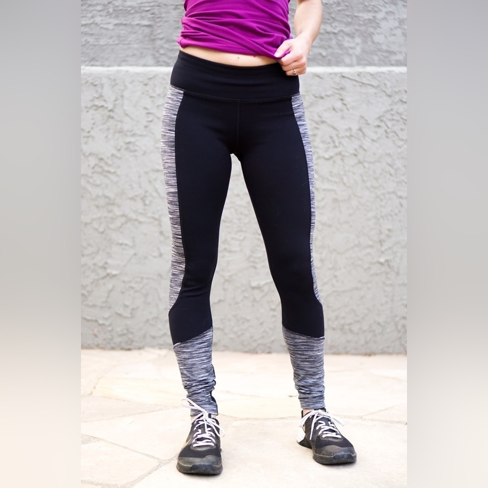 Sweaty Betty Trail Tights leggings mid rise black back pocket size XS